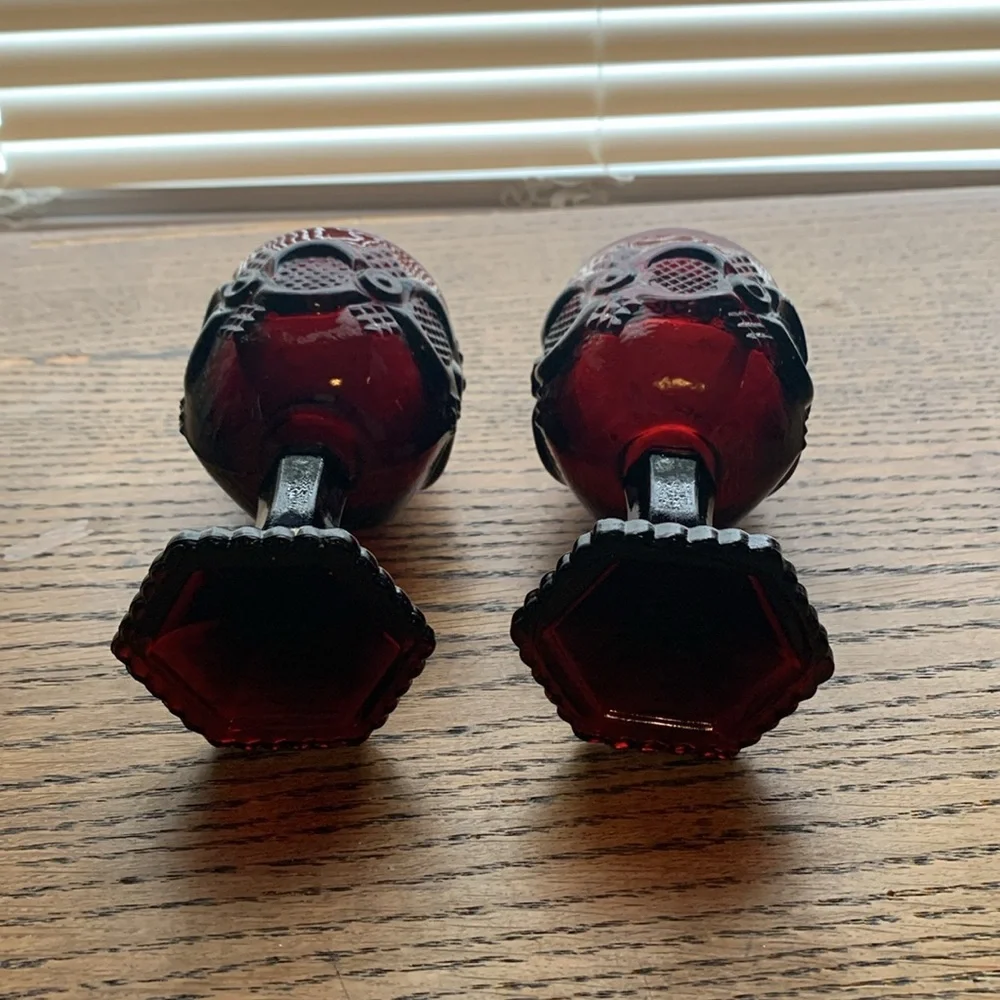 Set of Goblets Avon Ruby Red